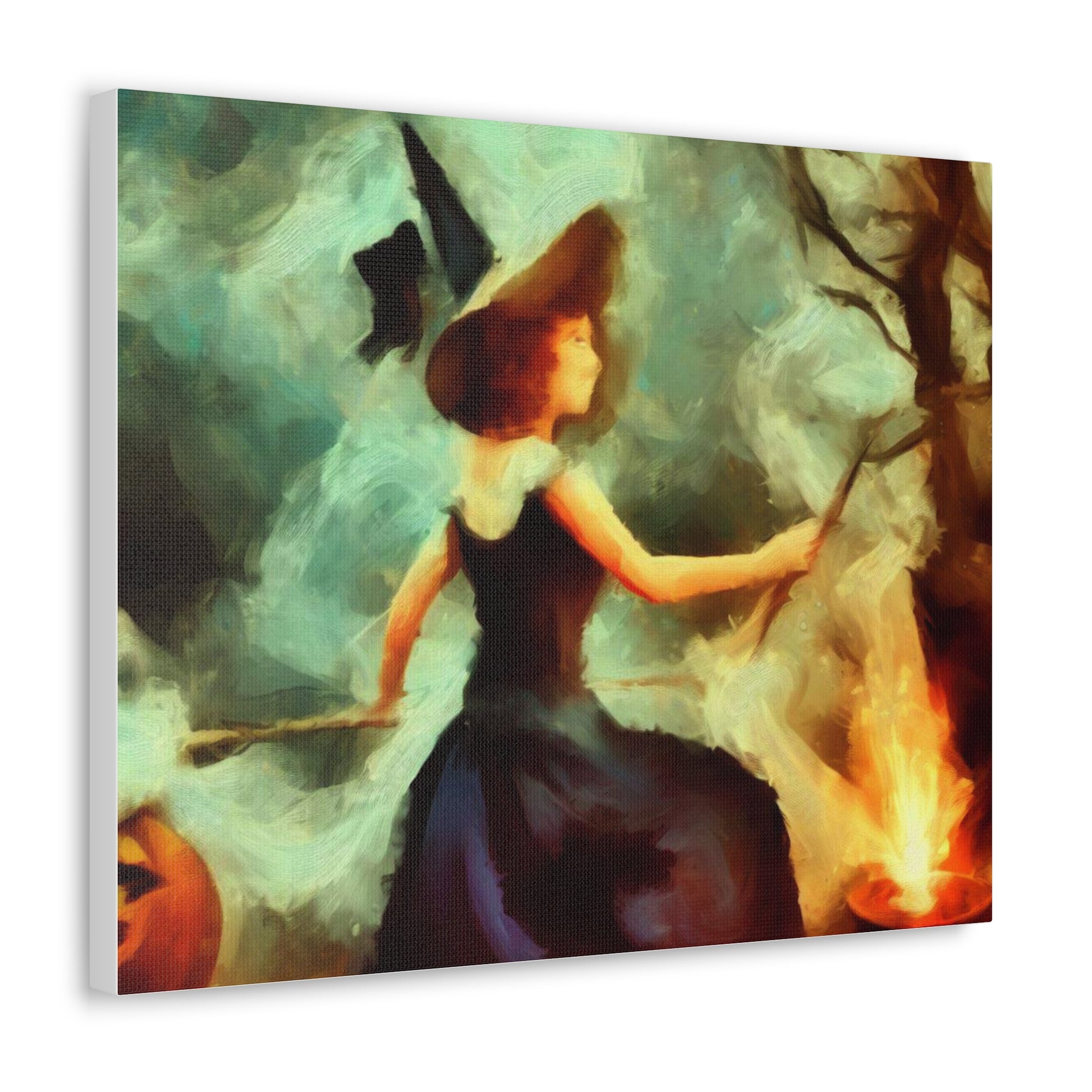 Halloween art, Witch canvas prints, Scary Halloween decor, Halloween home decor, Halloween wall, Gothic wall decor, Canvas Gallery Wraps - SaviTraviDesigns