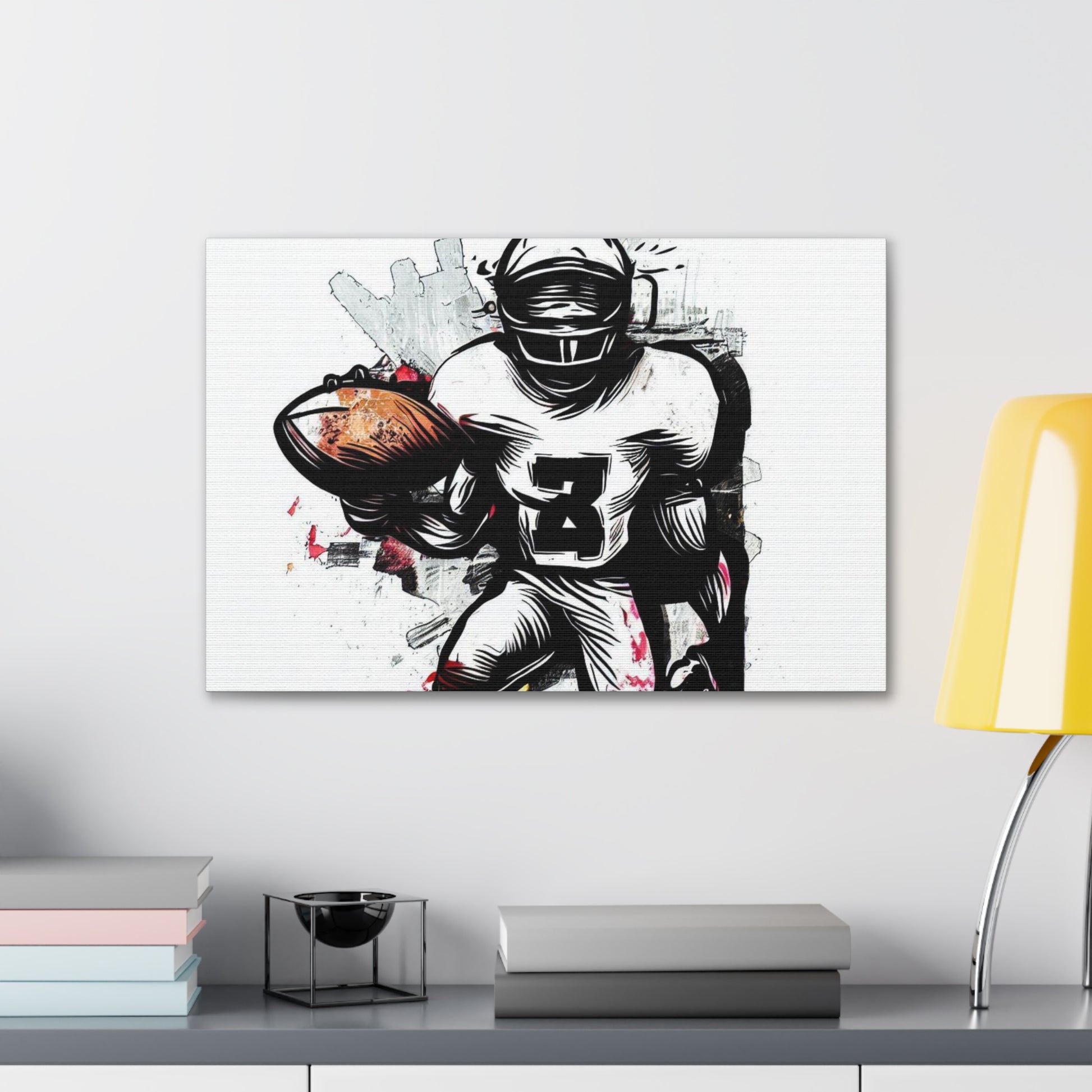 Football Player, Graffiti-inspired home decor, Modern street art prints, Graffiti wall art, Street art canvas art, Graffiti artist prints