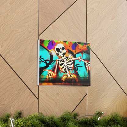 Halloween art, Skeleton canvas prints, Scary Halloween decor, Halloween home decor, Halloween wall, Gothic wall decor, Canvas Gallery Wraps - SaviTraviDesigns