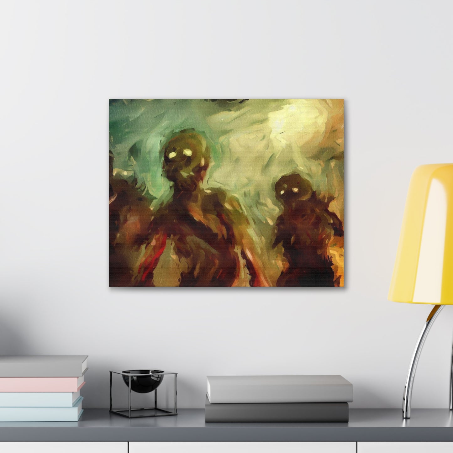 Halloween art, Demon canvas prints, Scary Halloween decor, Halloween home decor, Halloween wall, Gothic wall decor, Canvas Gallery Wraps - SaviTraviDesigns