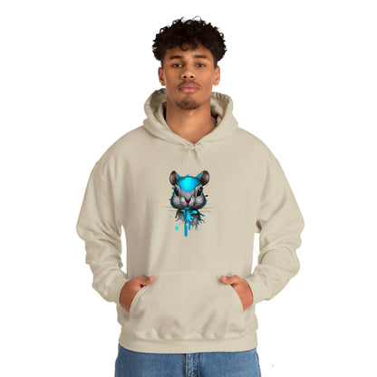 Graffiti Hoodie, Graffiti Sweatshirt,Squirrel hoodie, Urban Art Hooded Sweatshirt, Blue, - SaviTraviDesigns