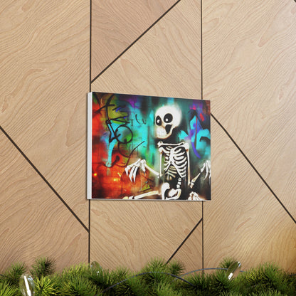 Halloween art, Skeleton canvas prints, Scary Halloween decor, Halloween home decor, Halloween wall, Gothic wall decor, Canvas Gallery Wraps - SaviTraviDesigns