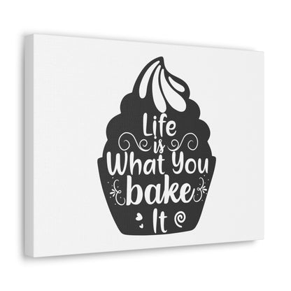 Life Is What You Bake It, Kitchen quote canvas prints, Kitchen wall decor quotes, Kitchen canvas art, Funny kitchen quotes on canvas, Inspirational kitchen quotes - SaviTraviDesigns