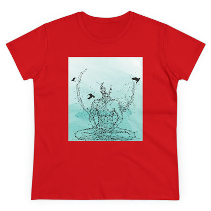 Meditation T-Shirts, Yoga Graphic Tees, Mindfulness Apparel, Zen T-Shirts, Spiritual Shirts, Chakra Tees, Womens T-Shirt Red