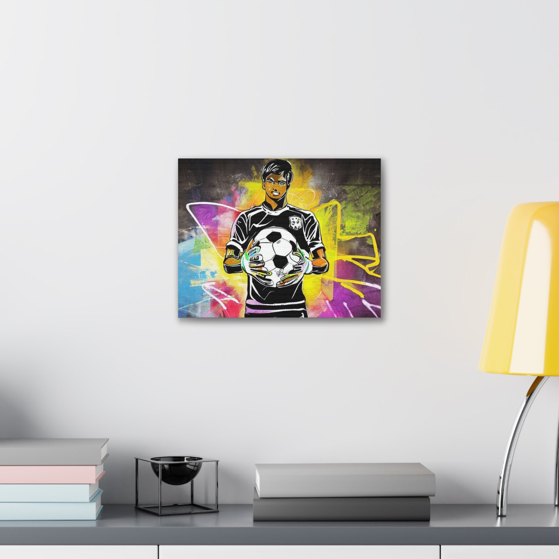 Soccer Player, Graffiti art prints, Street art canvas, Urban art decor, Graffiti-style wall art, Graffiti canvas prints, Street art posters - SaviTraviDesigns