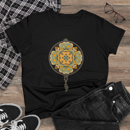 Meditation T-Shirts, Yoga Graphic Tees, Mindfulness Apparel, Zen T-Shirts, Spiritual Shirts, Chakra Tees, Womens T-Shirt Black