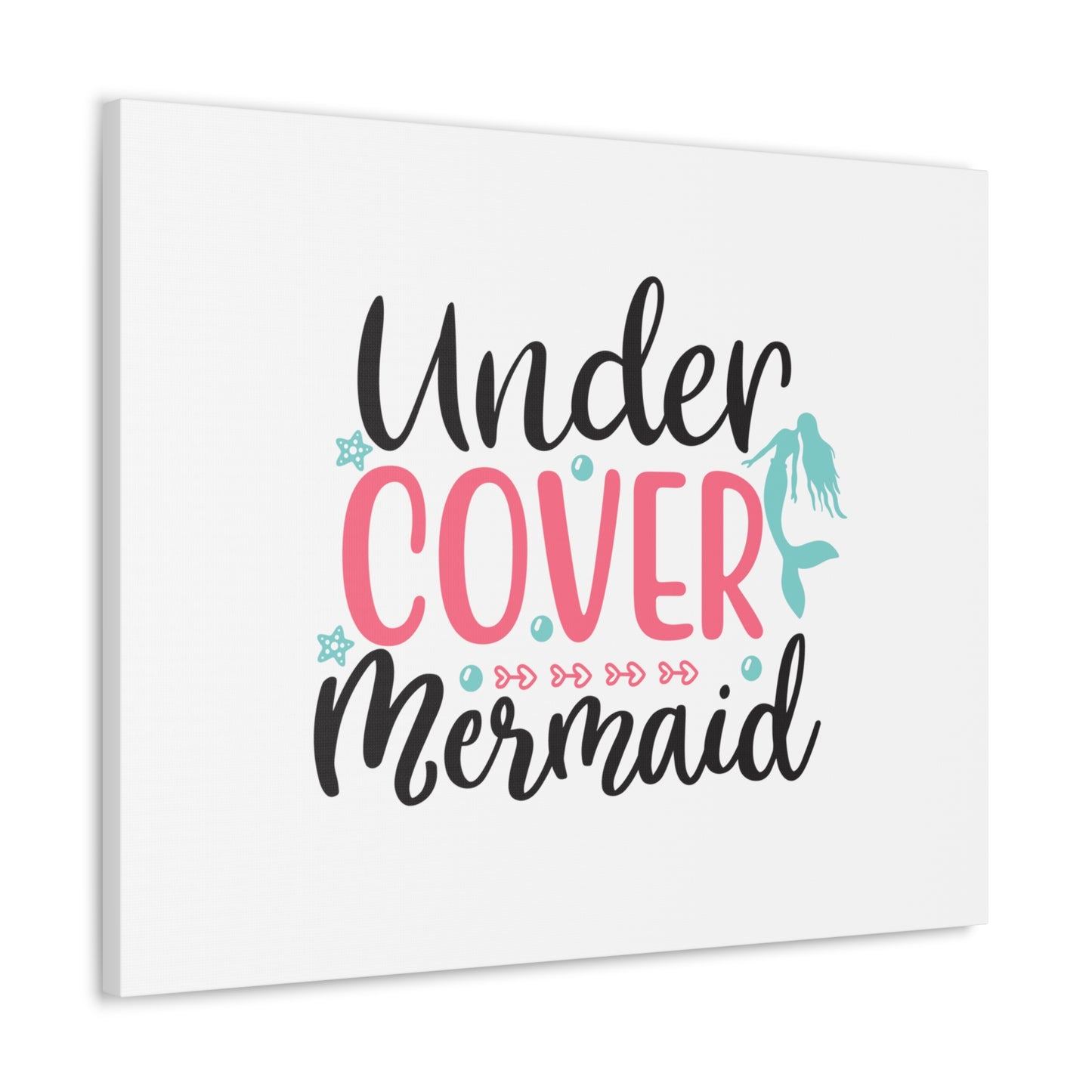 Under Cover Mermaid, Mermaid Wall Art, Coastal Mermaid Decor, Beach House Mermaid Signs, Nautical Mermaid Decor, Mermaid Nursery Wall Decor - SaviTraviDesigns