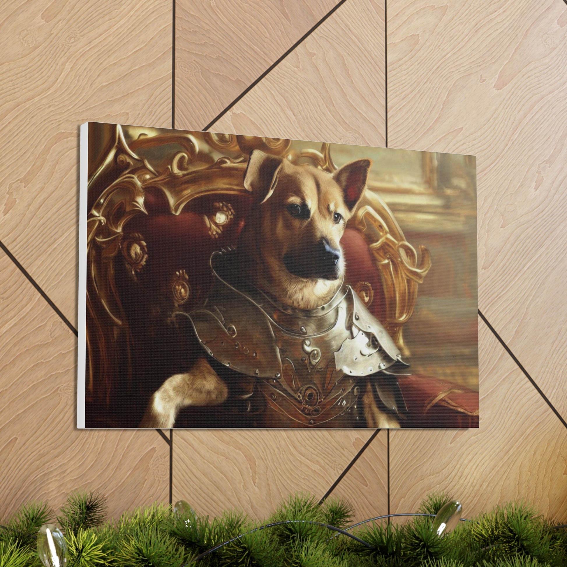 Fancy Dog, Canvas Dog Art, Dog Wall Art, Canine Canvas ArtCanvas Gallery Wraps - SaviTraviDesigns