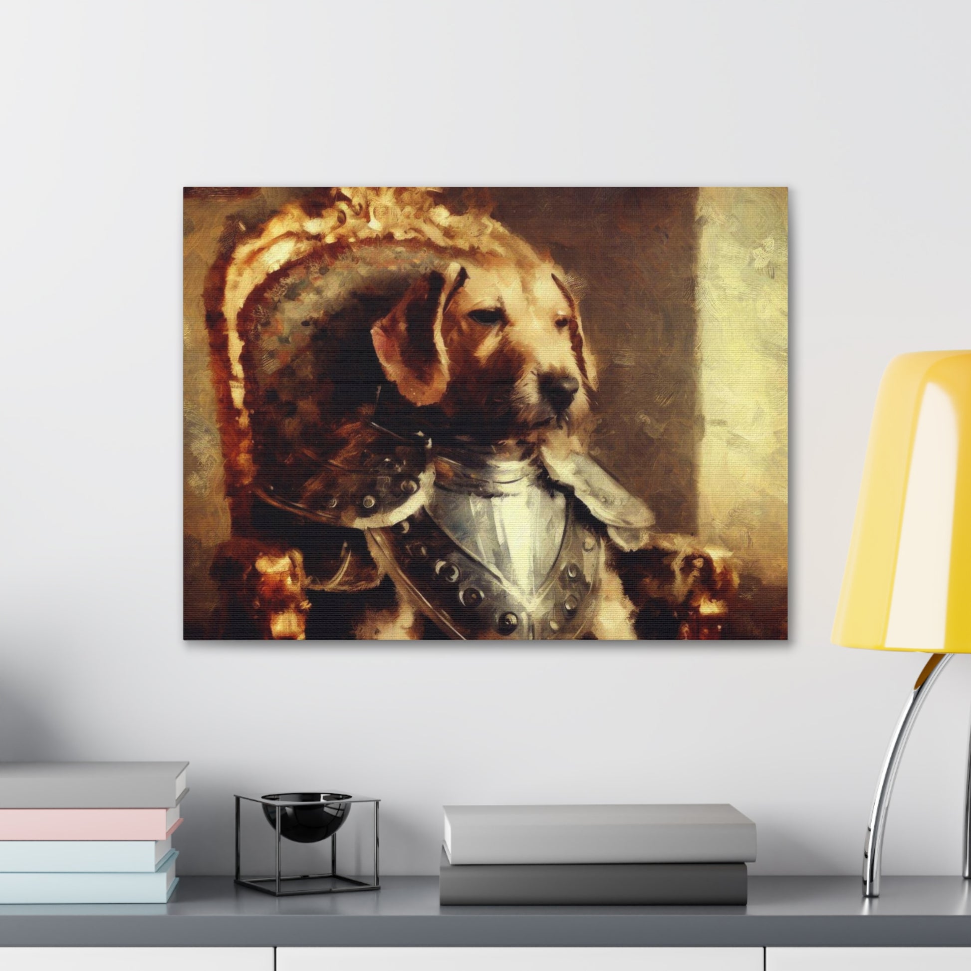 Fancy Dog, Canvas Dog Art, Dog Wall Art, Canine Canvas Art,Canvas Gallery Wraps