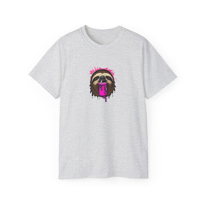 Slushee Sloth Graffiti Graphic Tee Shirt