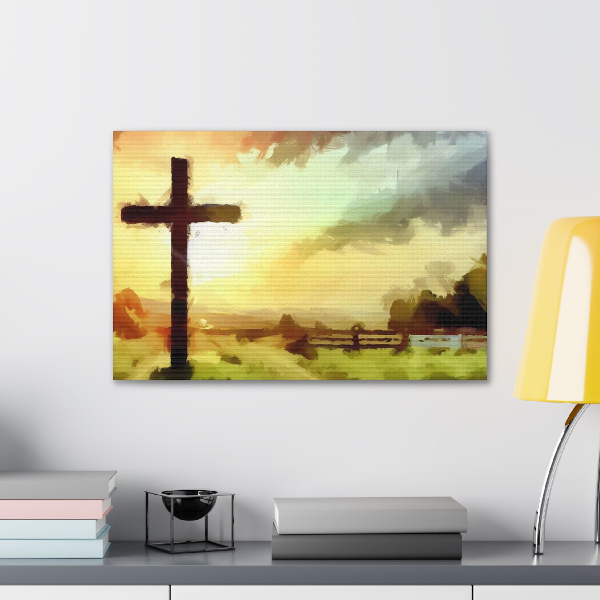 Christian wall art, Cross wall art, Farm art, Canvas Gallery Wraps - SaviTraviDesigns