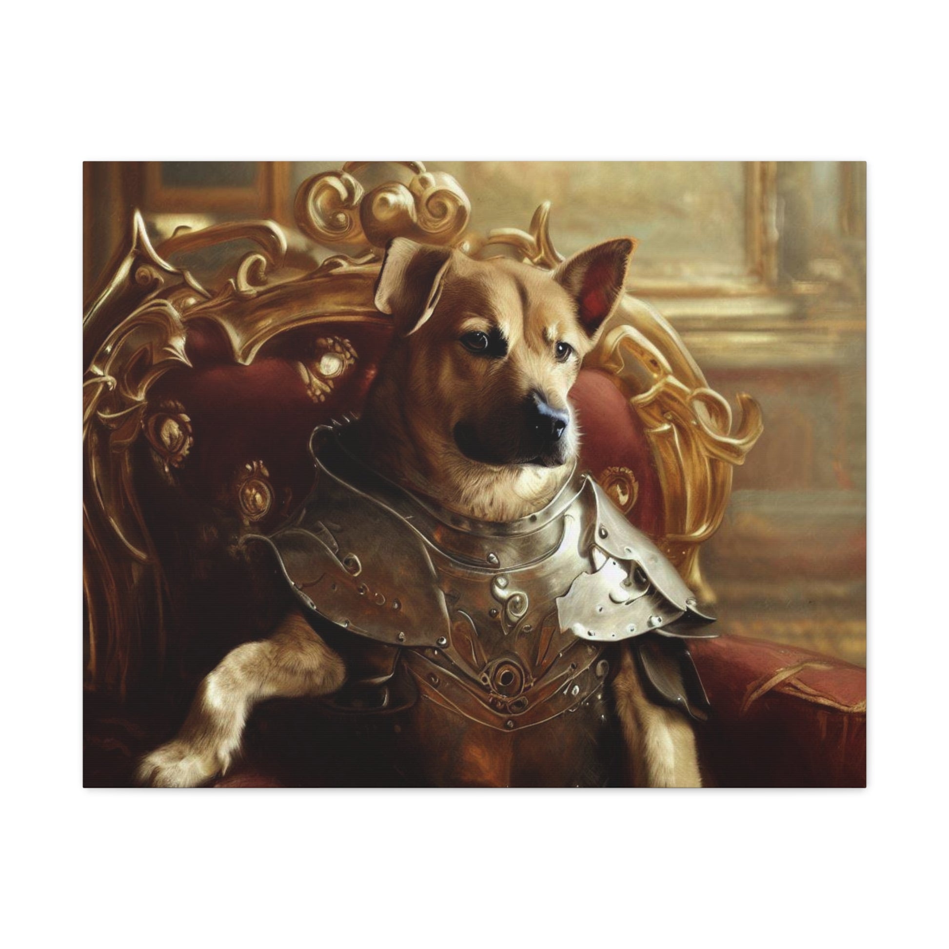 Fancy Dog, Canvas Dog Art, Dog Wall Art, Canine Canvas ArtCanvas Gallery Wraps - SaviTraviDesigns