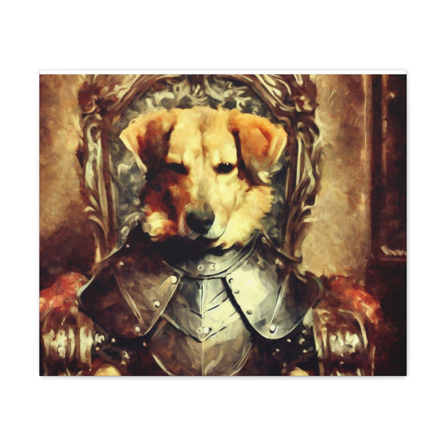 Fancy Dog, Canvas Dog Art, Dog Wall Art, Canine Canvas Art, Canvas Gallery Wraps 24″ x 20″ Premium Gallery Wraps (1.25″)