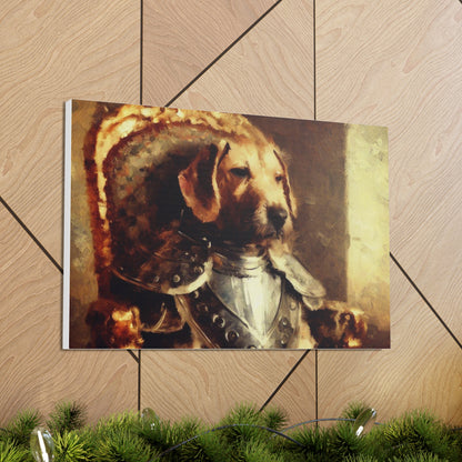 Fancy Dog, Canvas Dog Art, Dog Wall Art, Canine Canvas Art,Canvas Gallery Wraps