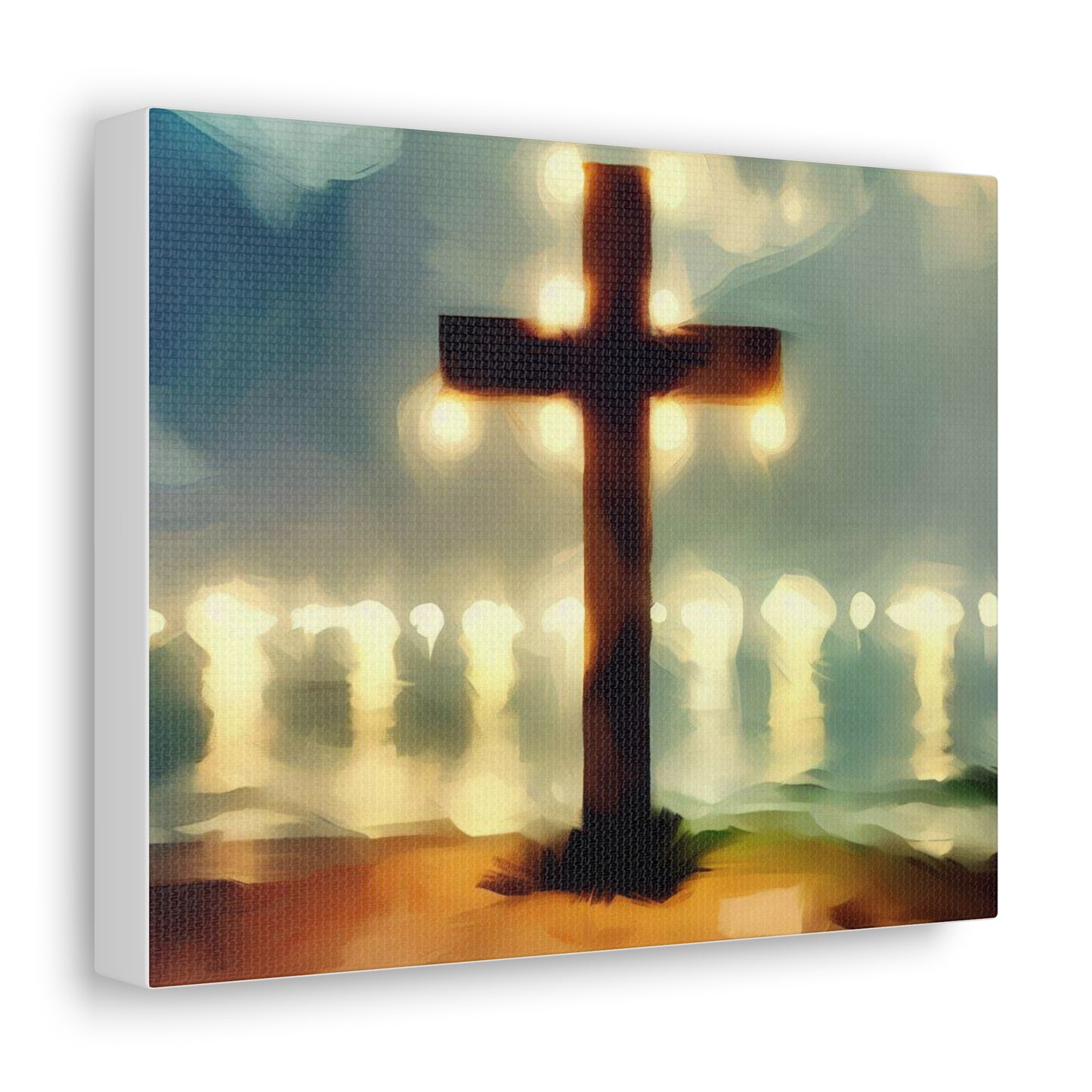 Christian wall art, Cross wall art, Beach art, Canvas Gallery Wrap - SaviTraviDesigns