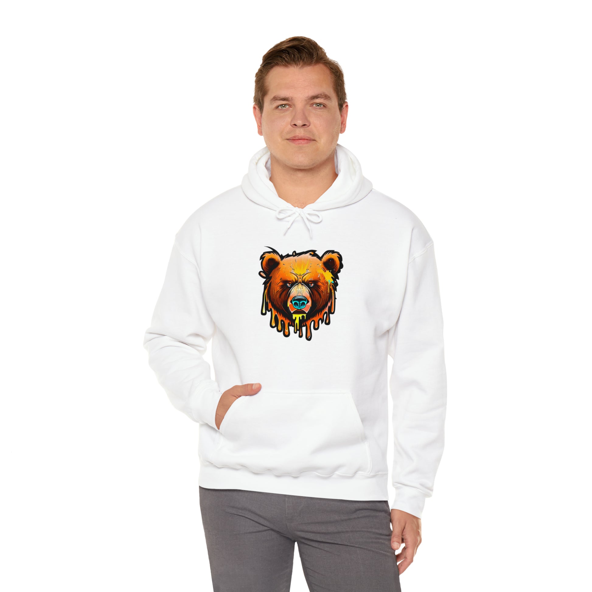 Bear Hoodie, Graffiti Graphic Shirt, Street Art, Urban Art, Unisex Hooded Sweatshirt, Bear Hoodie