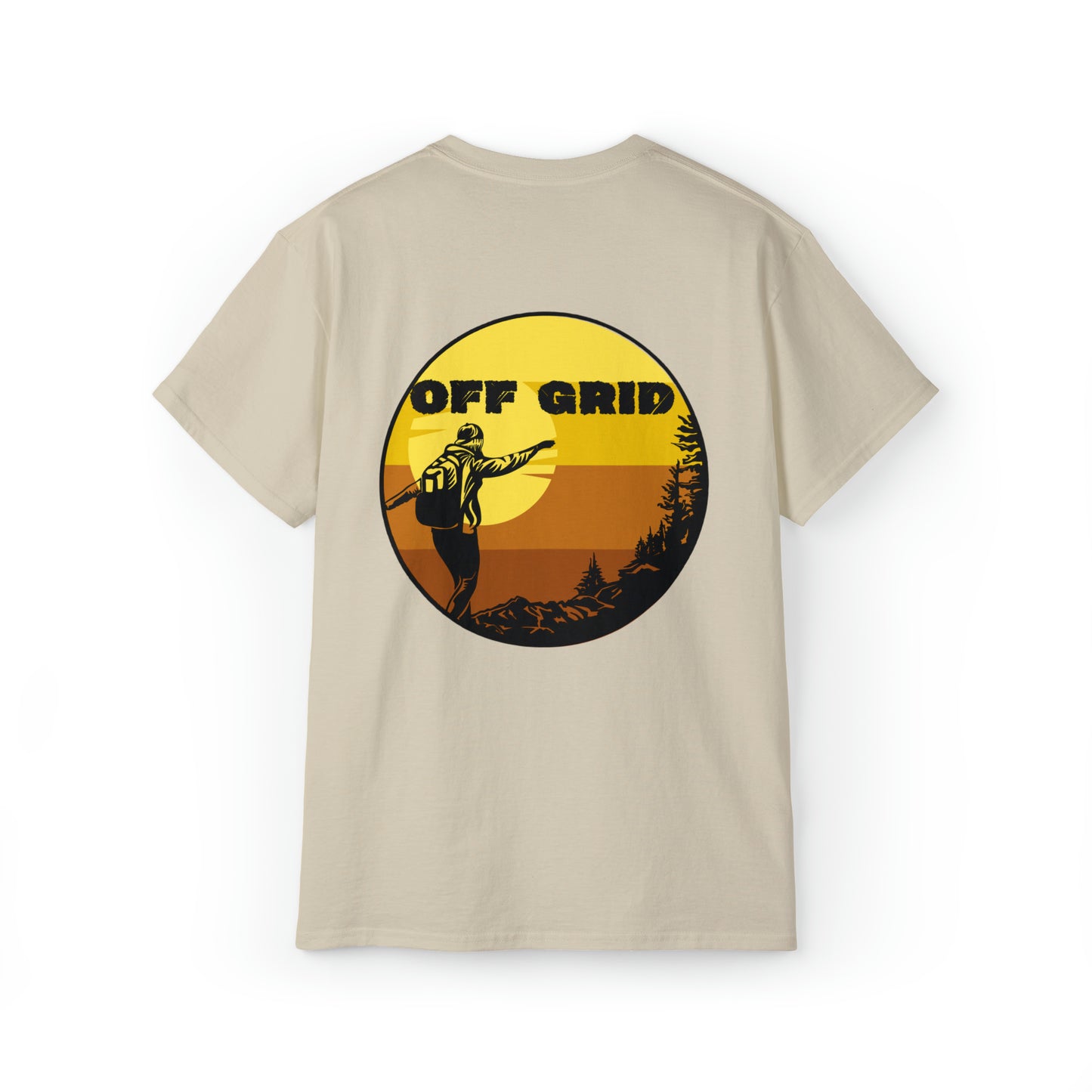 Off Grid T-Shirt, Outdoor Graphic T-shirt, Adventure T-Shirts, Nature Tees, Hiking T-Shirts, Camping Graphic Shirts, Mountain Tee Shirts - SaviTraviDesigns