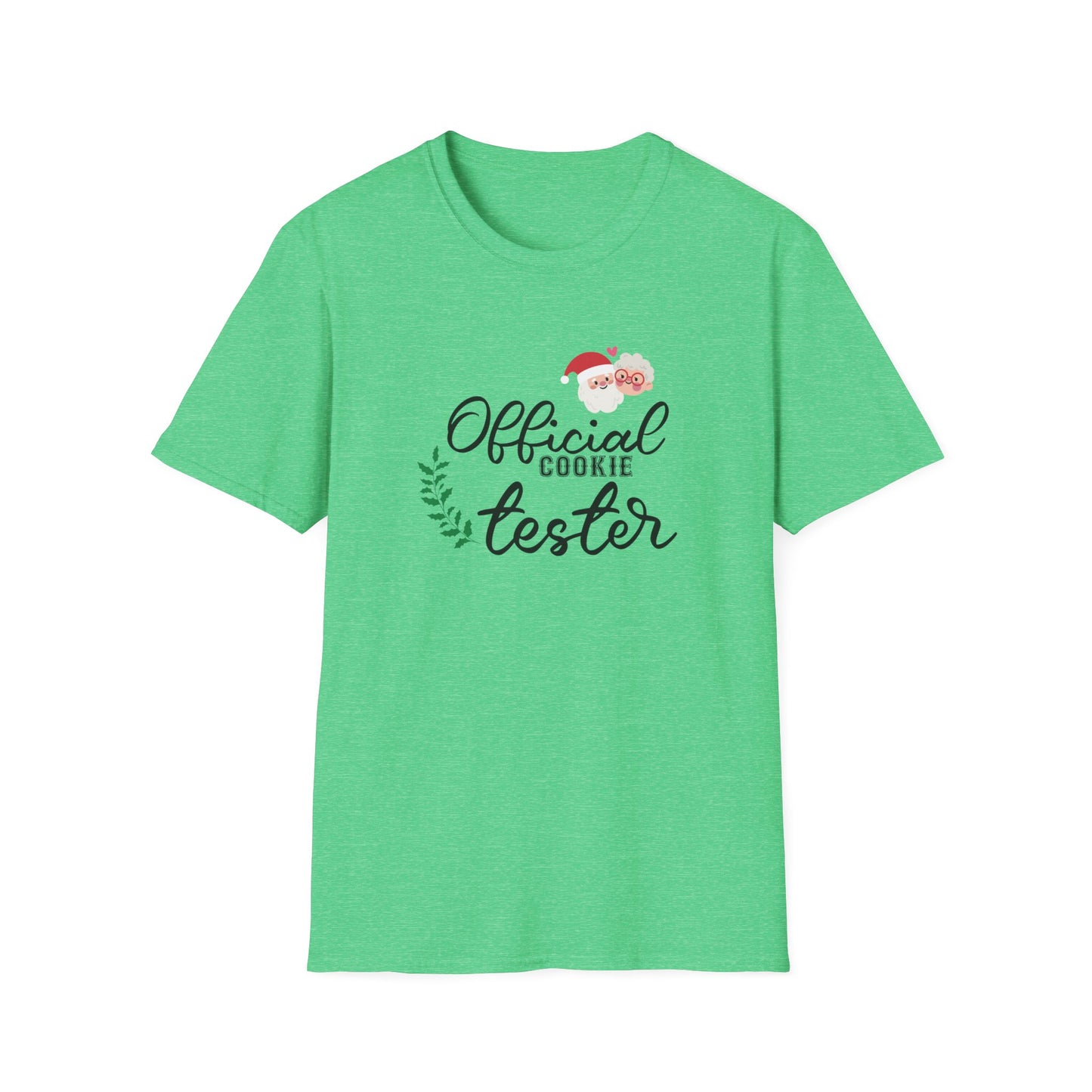 Official Cookie Tester Graphic T Shirt Heather Irish Green