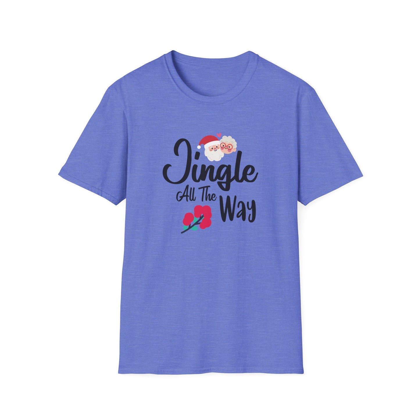 Jingle All The Way Holiday Graphic Shirt Heather Royal