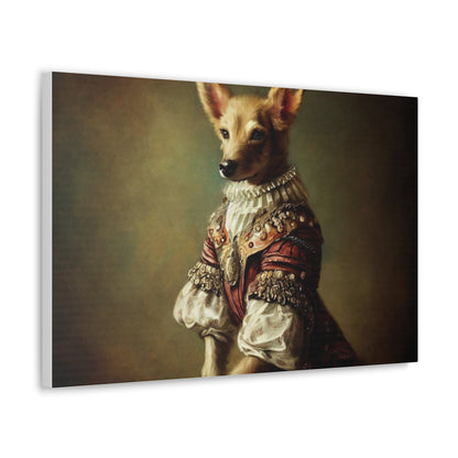 Fancy Dog, Canvas Dog Art, Dog Wall Art, Canine Canvas Art,Canvas Gallery Wraps, Pet Art - SaviTraviDesigns