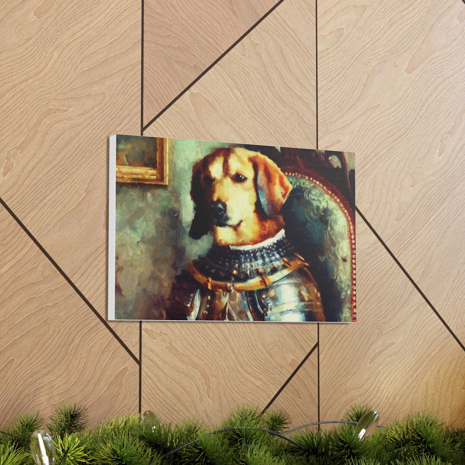 Fancy Dog, Canvas Dog Art, Dog Wall Art, Canine Canvas Art, Canvas Gallery Wraps