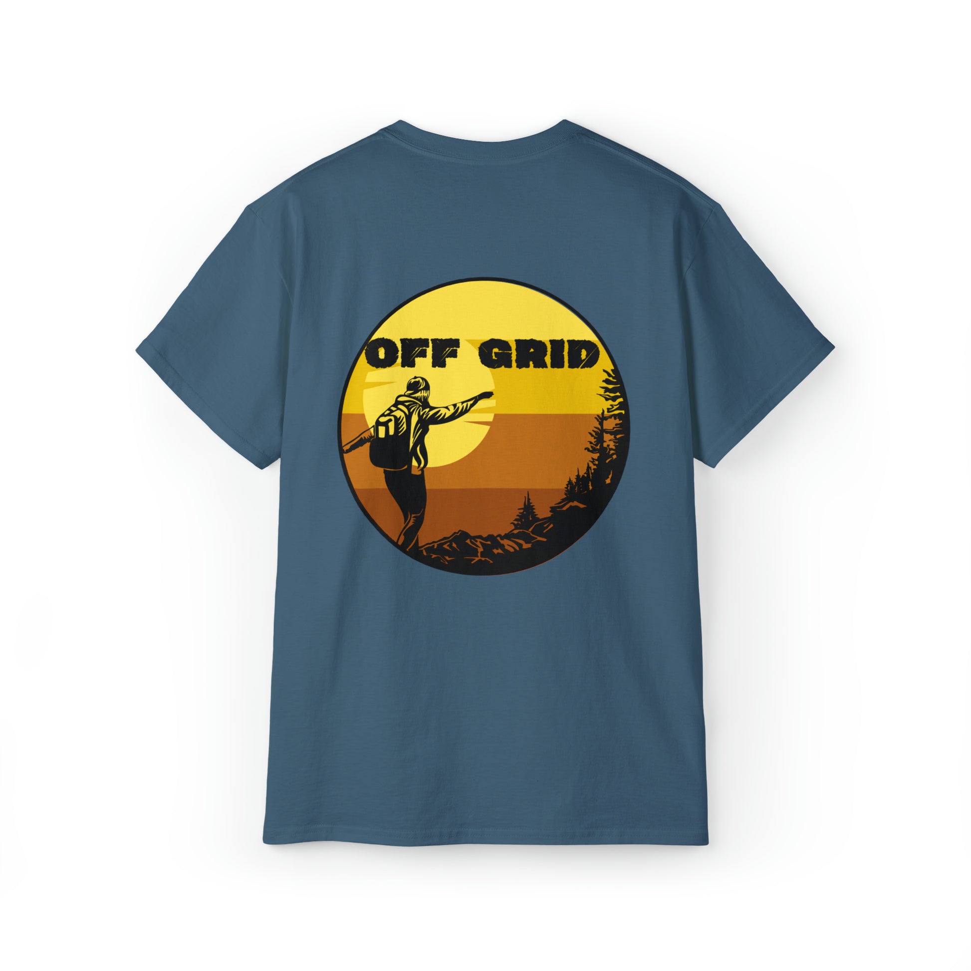 Off Grid T-Shirt, Outdoor Graphic T-shirt, Adventure T-Shirts, Nature Tees, Hiking T-Shirts, Camping Graphic Shirts, Mountain Tee Shirts - SaviTraviDesigns