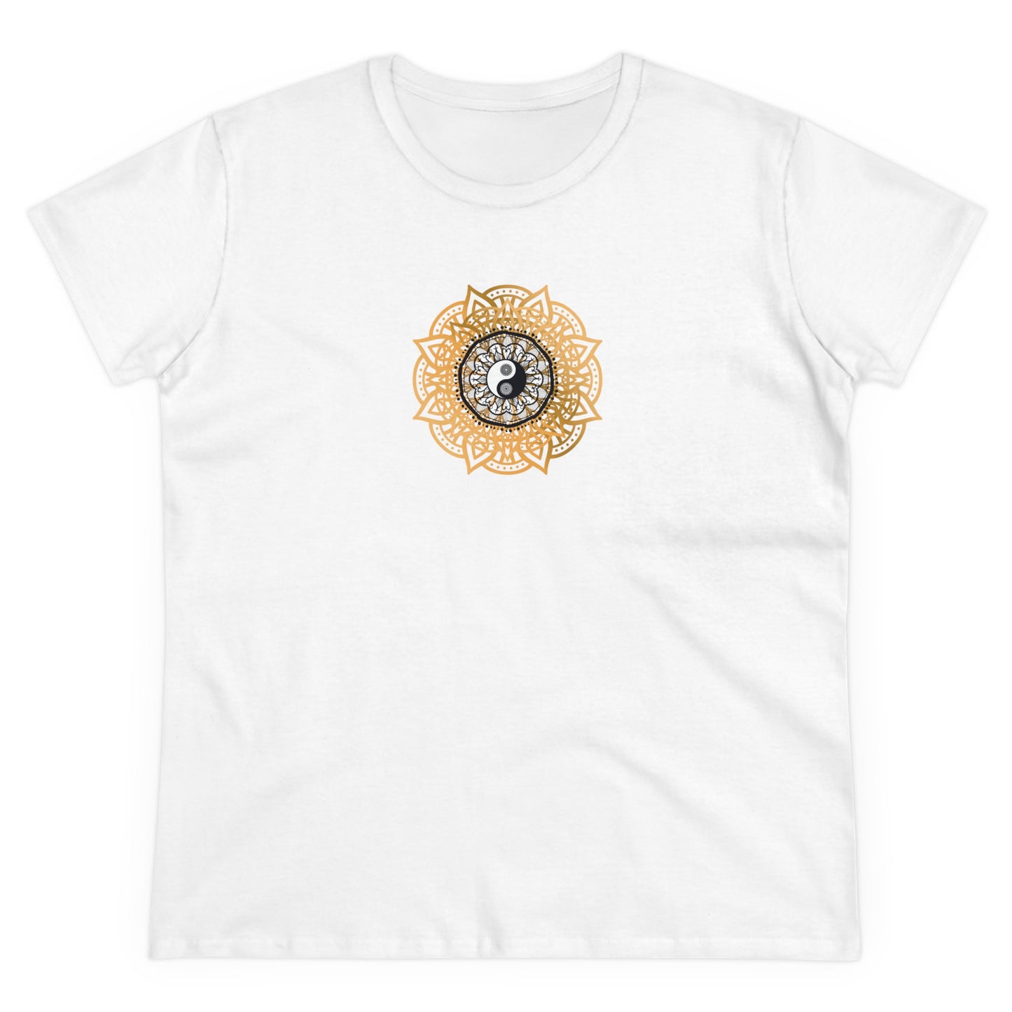 Namaste Energy Yoga and Mandala Design T Shirt with Boho Style