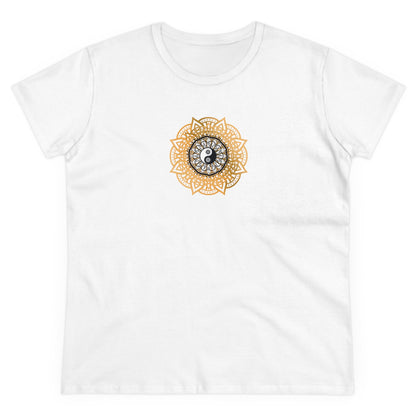 Namaste Energy Yoga and Mandala Design T Shirt with Boho Style