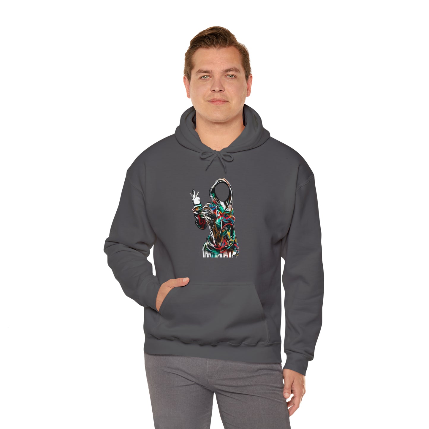 Graffiti Hoodie, Hooded Sweatshirt, Digital Female, Urban Street Design - SaviTraviDesigns