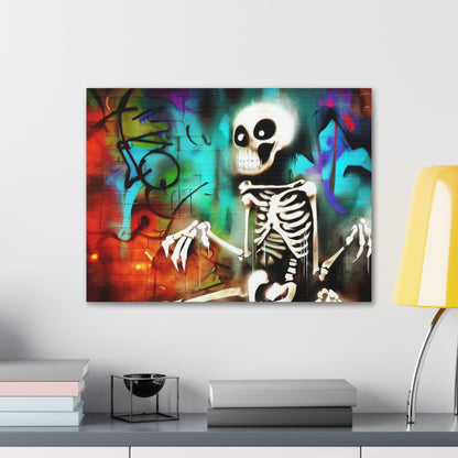 Halloween art, Skeleton canvas prints, Scary Halloween decor, Halloween home decor, Halloween wall, Gothic wall decor, Canvas Gallery Wraps - SaviTraviDesigns