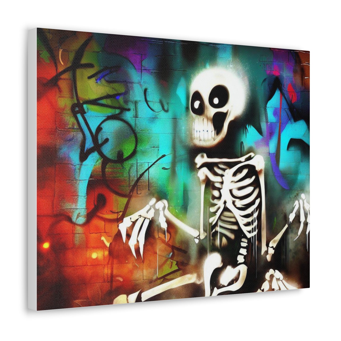 Halloween art, Skeleton canvas prints, Scary Halloween decor, Halloween home decor, Halloween wall, Gothic wall decor, Canvas Gallery Wraps - SaviTraviDesigns