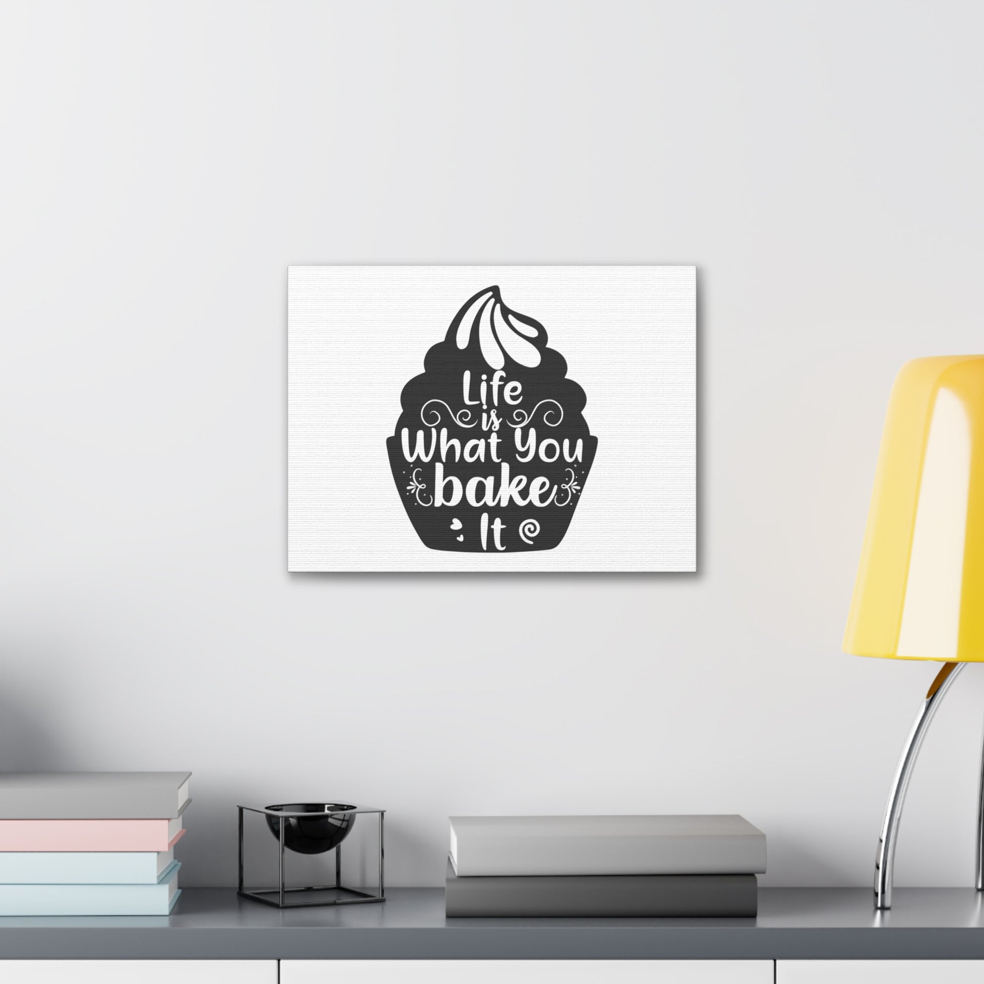 Life Is What You Bake It, Kitchen quote canvas prints, Kitchen wall decor quotes, Kitchen canvas art, Funny kitchen quotes on canvas, Inspirational kitchen quotes - SaviTraviDesigns