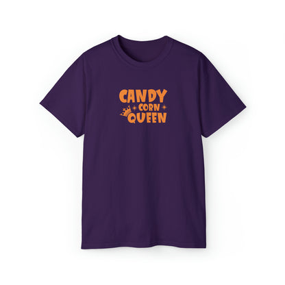 Candy Corn Queen, Halloween Graphic Shirts, Spooky Halloween Shirts, Scary Halloween Shirt Designs, Cute Halloween Graphic Tees, Funny Halloween Shirt Ideas Purple