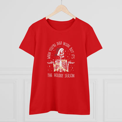 When You Are Dead Inside, Its Holiday Season, Christmas Graphic Shirts, Festive Holiday T-Shirts, Ugly Christmas Sweater Tees, Funny Christmas Shirt Designs, Cute Xmas Graphic Tees