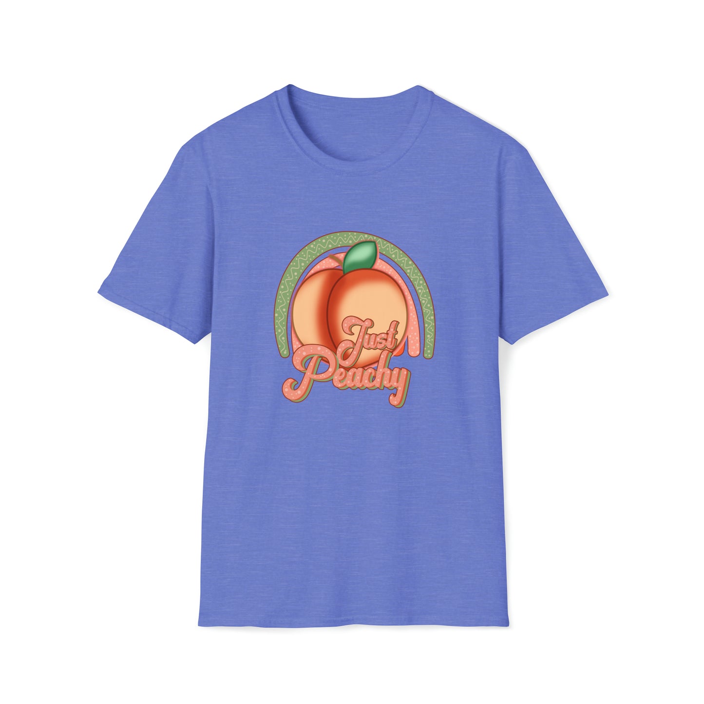 Just Peachy |Beach Lifestyle Shirts | Summer Vibe Apparel Heather Royal