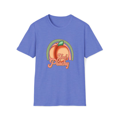 Just Peachy |Beach Lifestyle Shirts | Summer Vibe Apparel Heather Royal