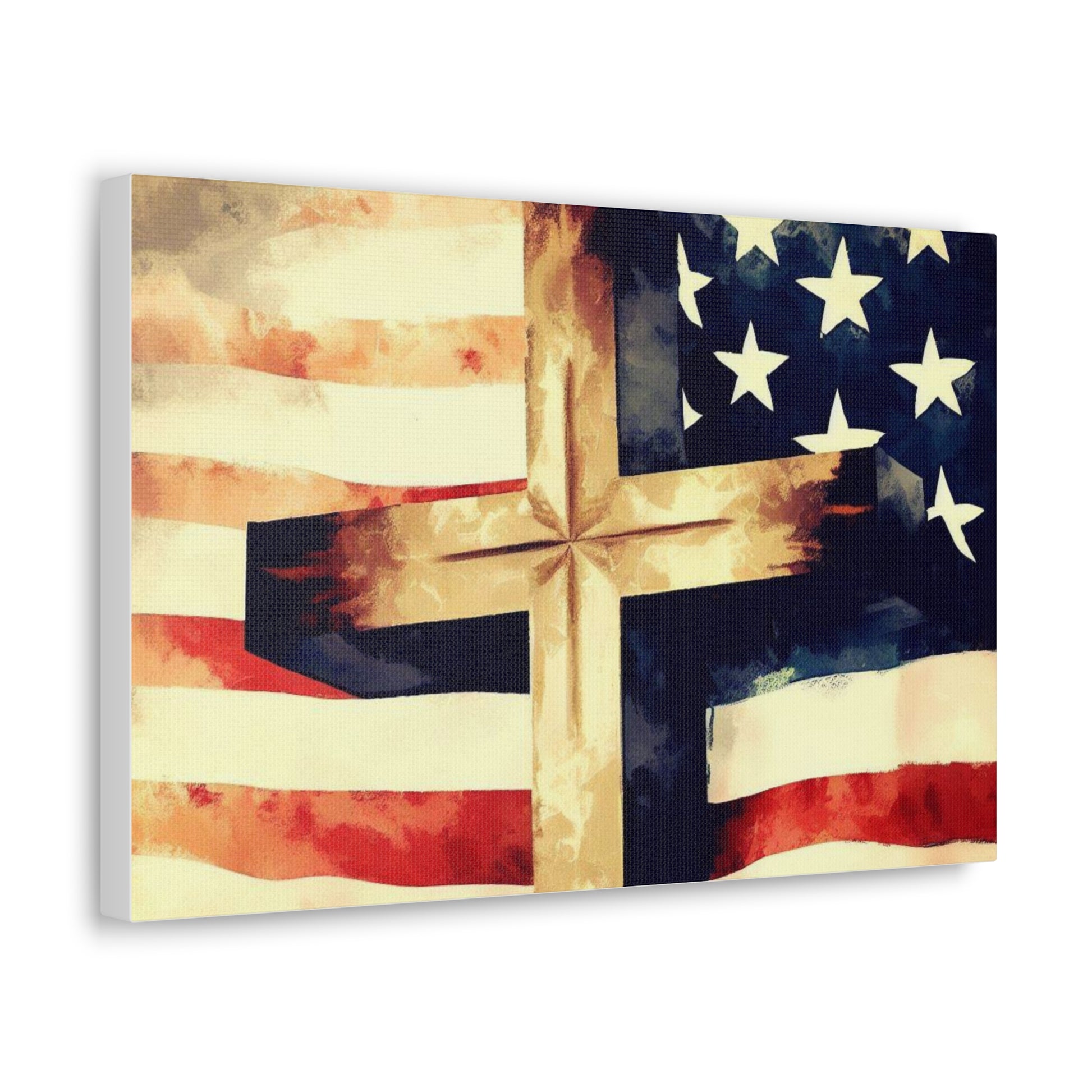 Christian wall art, Flag wall art, Canvas Gallery Wraps - SaviTraviDesigns