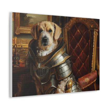 Fancy Dog, Canvas Dog Art, Dog Wall Art, Canine Canvas Art, Canvas Gallery Wraps