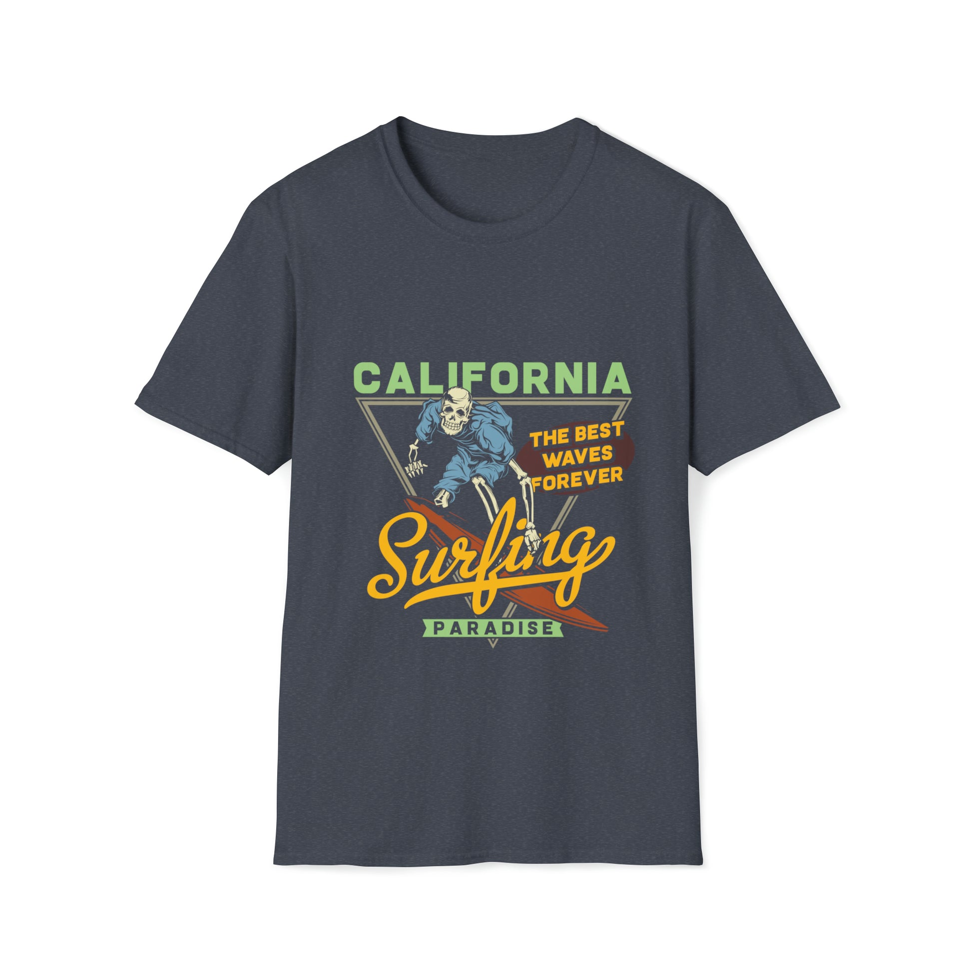 California Surfing Paradise, Beachwear Graphics, Tropical T-Shirt Designs, Ocean-Inspired Shirts, Surfing Graphics, Sun and Sand Apparel, Summer Wardrobe Essentials - SaviTraviDesigns