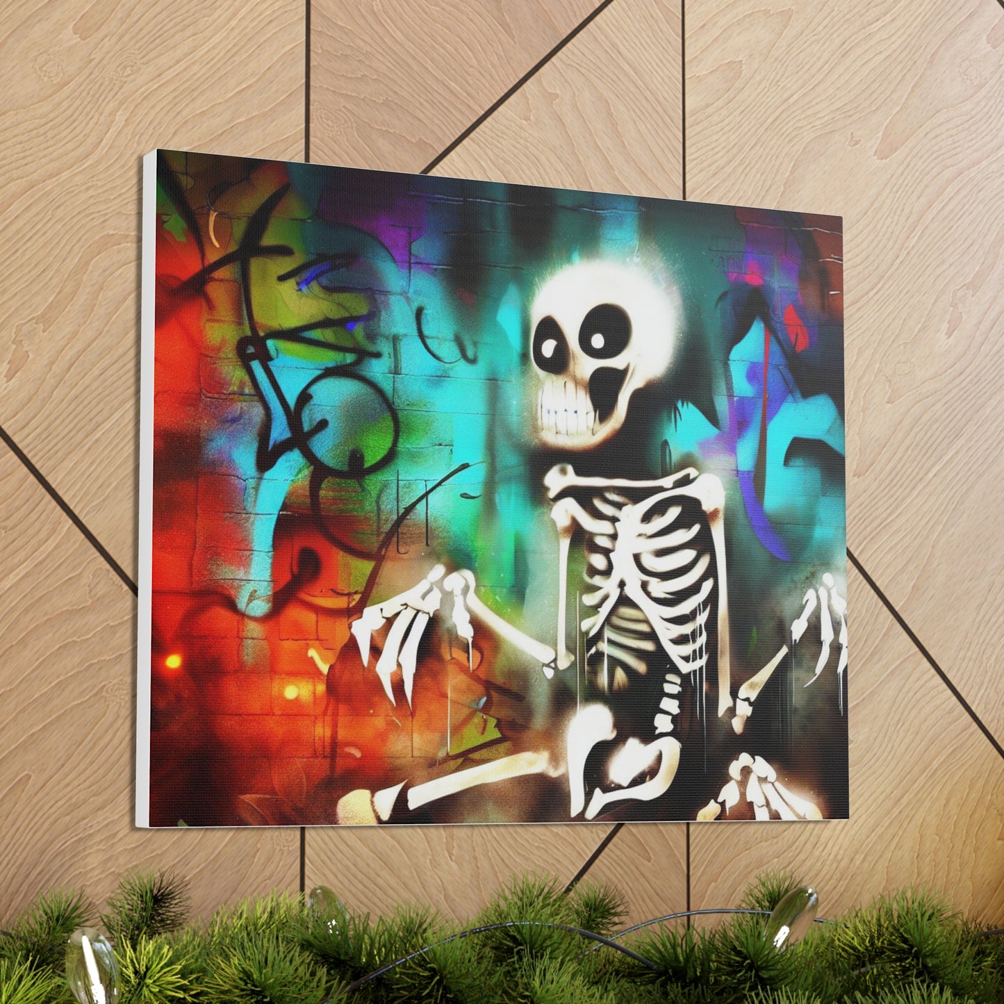 Halloween art, Skeleton canvas prints, Scary Halloween decor, Halloween home decor, Halloween wall, Gothic wall decor, Canvas Gallery Wraps - SaviTraviDesigns