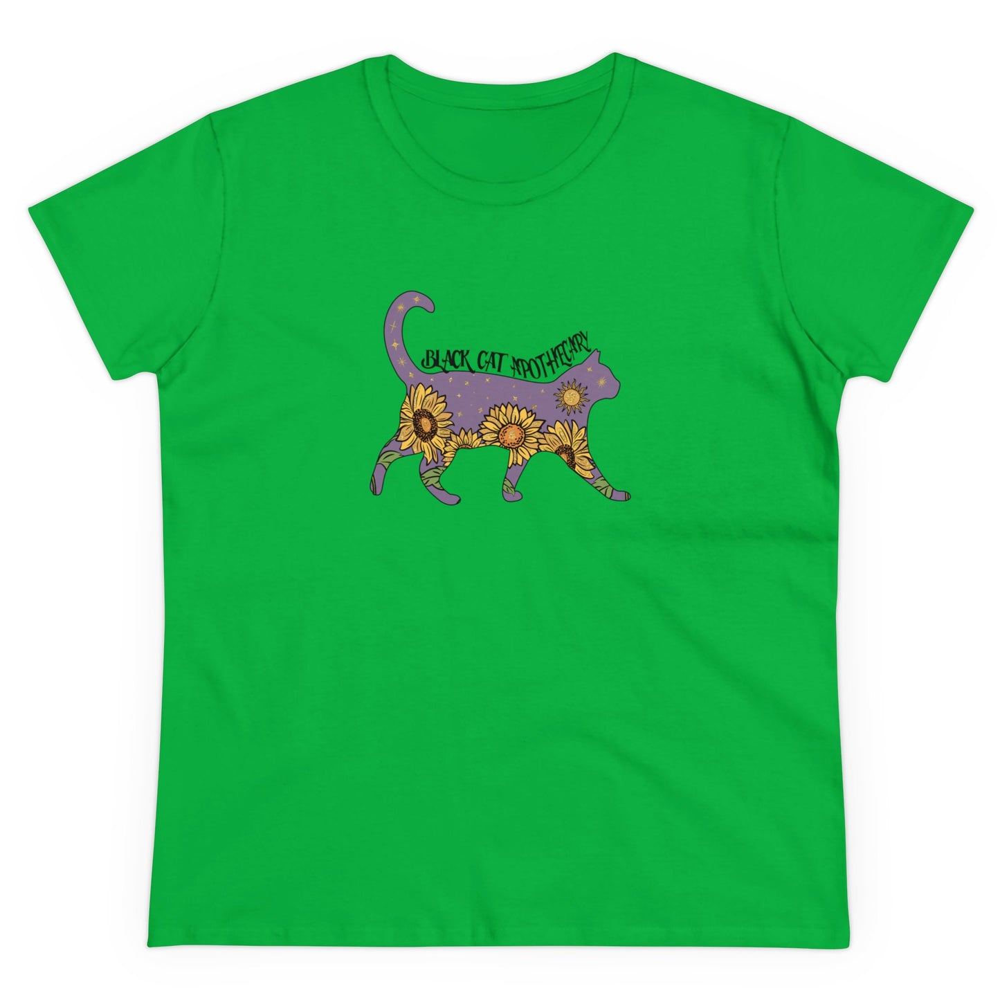 Black Cat, Halloween Graphic Shirts, Spooky Halloween Shirts, Scary Halloween Shirt Designs, Cute Halloween Graphic Tees, Funny Halloween Shirt Ideas Irish Green