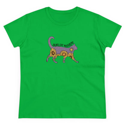 Black Cat, Halloween Graphic Shirts, Spooky Halloween Shirts, Scary Halloween Shirt Designs, Cute Halloween Graphic Tees, Funny Halloween Shirt Ideas Irish Green