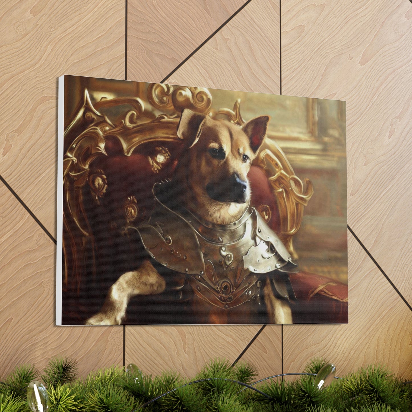 Fancy Dog, Canvas Dog Art, Dog Wall Art, Canine Canvas ArtCanvas Gallery Wraps - SaviTraviDesigns