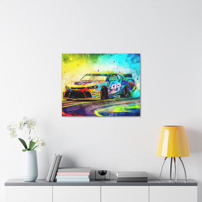 Nascar Painting, Graffiti art prints, Street art canvas, Urban art decor, Graffiti-style wall art, Graffiti canvas prints, Street art posters 30″ x 24″ Premium Gallery Wraps (1.25″)