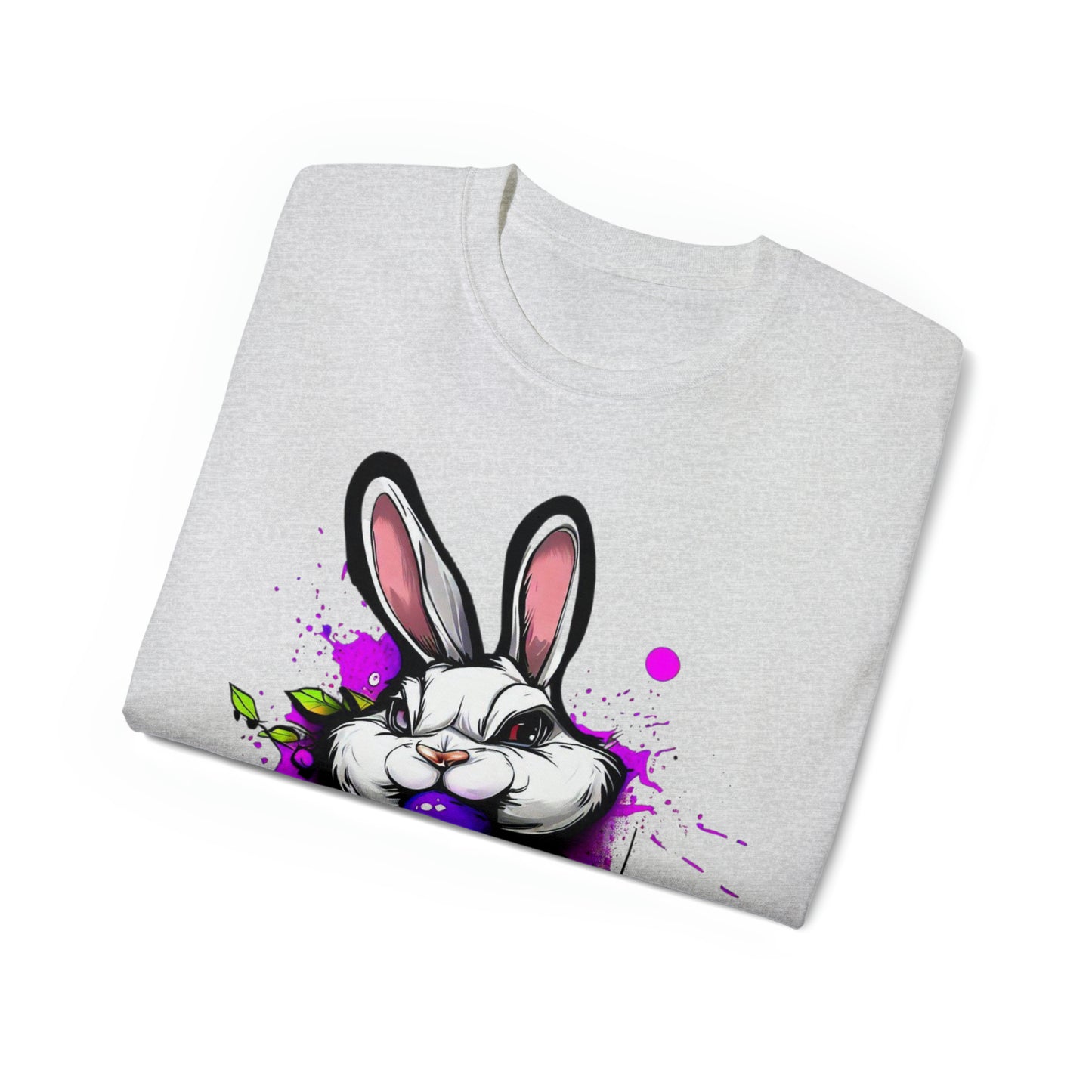 Graffiti shirt, Bunny shirt,  Urban Art T-Shirt, Purple Bunny - SaviTraviDesigns