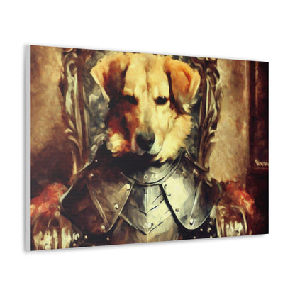 Fancy Dog, Canvas Dog Art, Dog Wall Art, Canine Canvas Art, Canvas Gallery Wraps