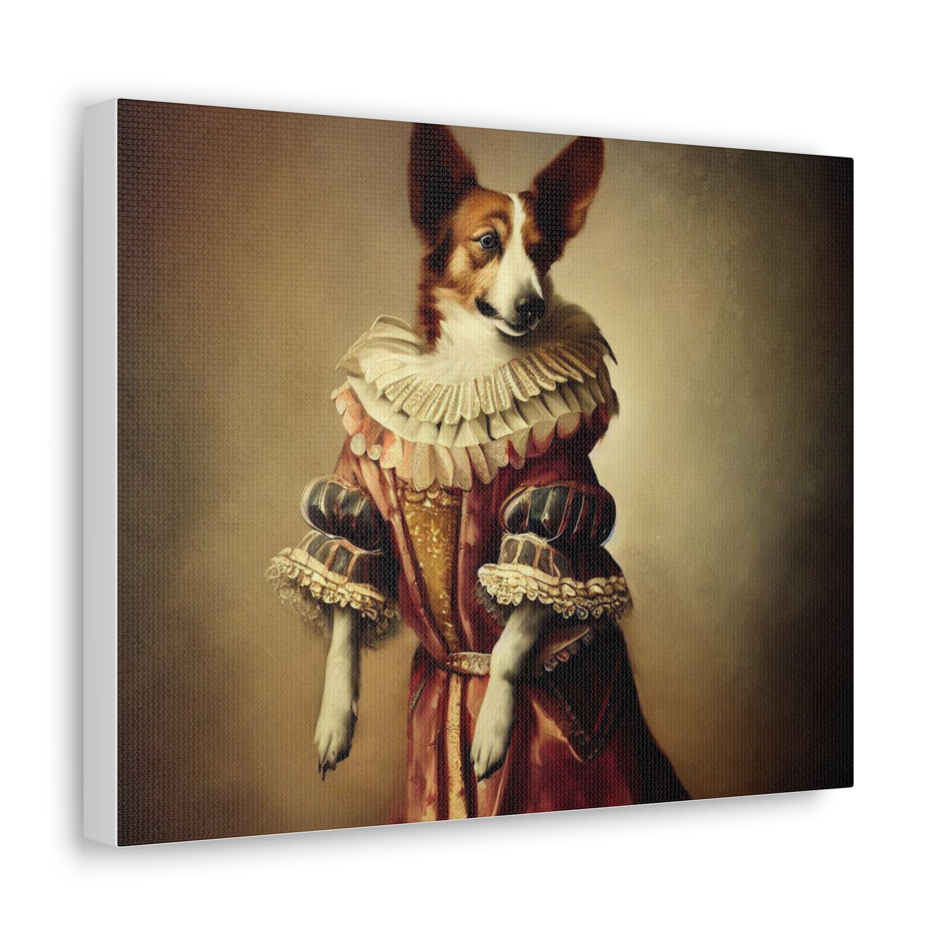 Fancy Dog, Canvas Dog Art, Dog Wall Art, Canine Canvas Art,Canvas Gallery Wraps, Pet Art