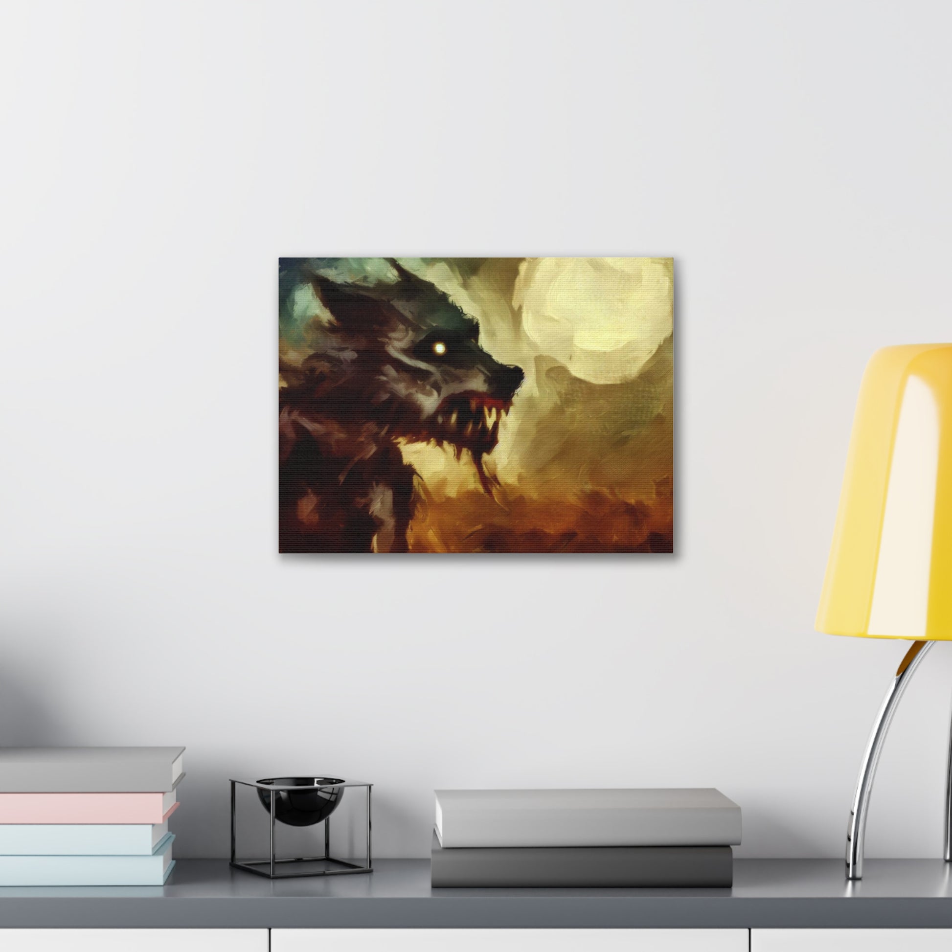 Halloween art, Werewolf canvas prints, Scary Halloween decor, Halloween home decor, Halloween wall, Gothic wall decor, Canvas Gallery Wraps - SaviTraviDesigns