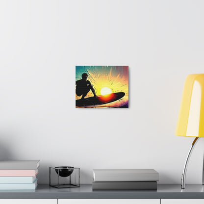 Surfer, Surfing Sunset, Graffiti-inspired home decor, Modern street art prints, Graffiti wall art, Street art canvas art, Graffiti artist prints - SaviTraviDesigns