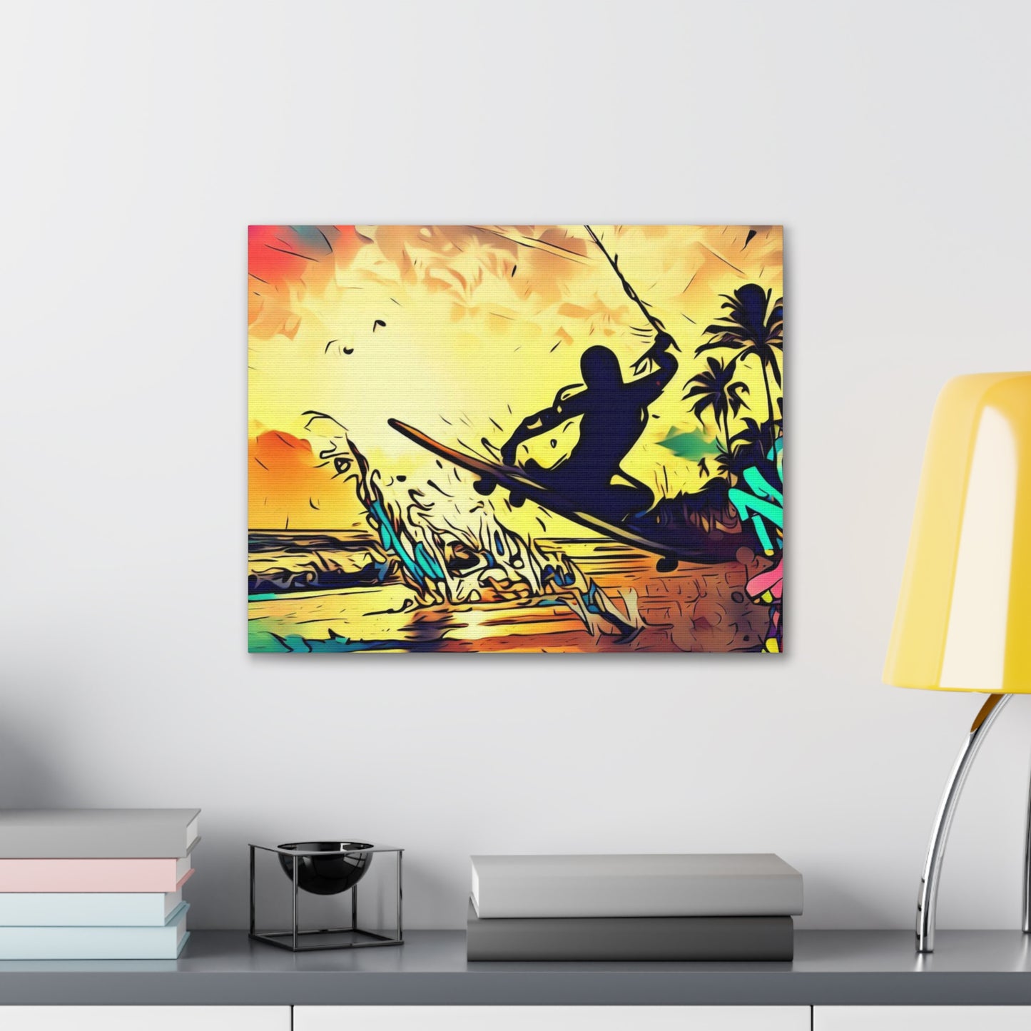 Kiteboarding, Graffiti art prints, Street art canvas, Urban art decor, Graffiti-style wall art, Graffiti canvas prints, Street art posters - SaviTraviDesigns